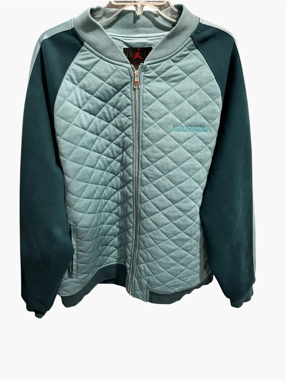 Jordan Remastered Quilted Zip Up Jacket extremely rare color Teal